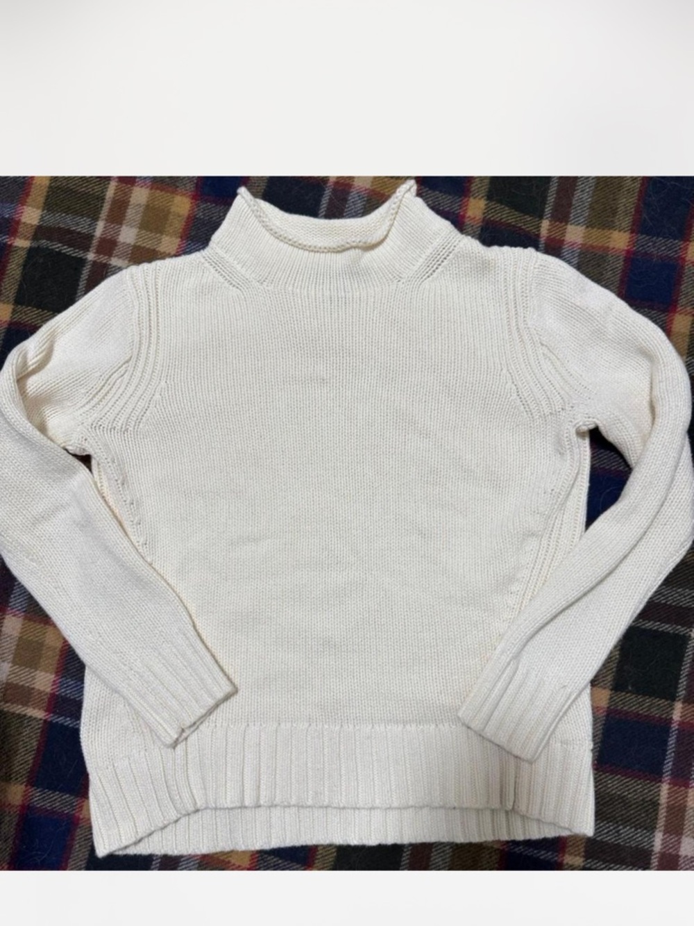 J. Crew Cream Turtleneck Sweater